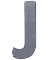 Sebra Wooden Letter - J - Grey