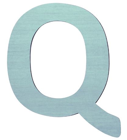 Sebra Wooden Letter - Q - Pastel Boy Sebra Wooden Letter - Q - Pastel Boy