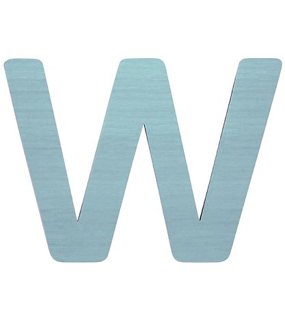 Sebra Wooden Letter - W - Pastel Boy Sebra Wooden Letter - W - Pastel Boy