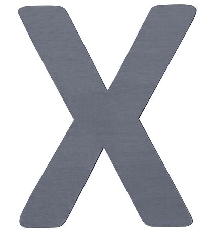 Sebra Wooden Letter - X - Grey Sebra Wooden Letter - X - Grey