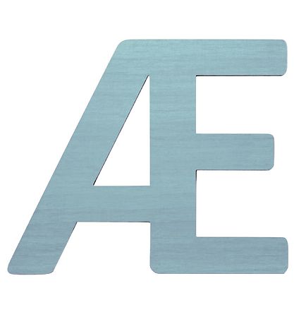 Sebra Wooden Letter - Æ - Pastel Boy Sebra Wooden Letter - Æ - Pastel Boy