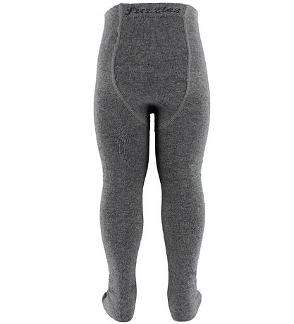 Collants Fuzzies - Laine/Coton - Gris Chiné Collants Fuzzies - Laine/Coton - Gris Chiné