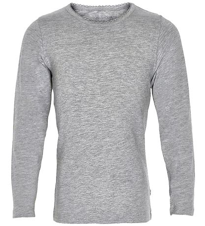 Minymo Bluse - 2er-Pack - Rosa/Grau Minymo Bluse - 2er-Pack - Rosa/Grau