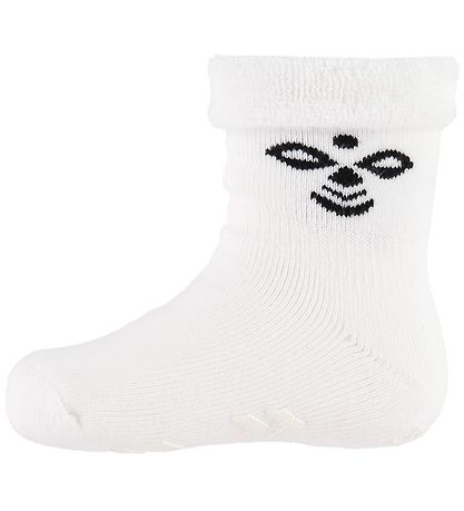 Hummel Baby Socks - HMLSnubbie - White w. Non-slip Hummel Baby Socks - HMLSnubbie - White w. Non-slip