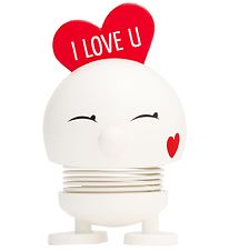 Hoptimist Baby Love Bimble - 8 cm - White w. Heart Hoptimist Baby Love Bimble - 8 cm - White w. Heart
