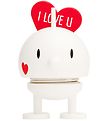 Hoptimist Baby Love Bumble - 8 cm - White w. Heart