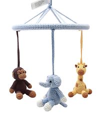 NatureZoo Baby Mobile - Light Blue w. Elephant/Giraffe/Monkey NatureZoo Baby Mobile - Light Blue w. Elephant/Giraffe/Monkey
