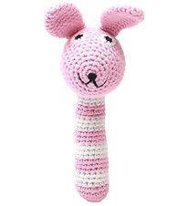 NatureZoo Rattle - Ms. Rabbit - Pink/White NatureZoo Rattle - Ms. Rabbit - Pink/White