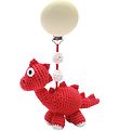 NatureZoo Pram Clip Toy - Mrs. Dino - Red NatureZoo Pram Clip Toy - Mrs. Dino - Red