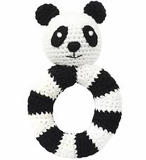 NatureZoo Rattle - Round - Sir Panda - Black/White