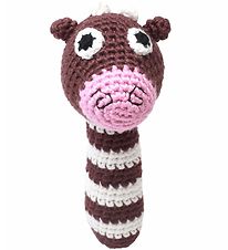 NatureZoo Rattle - Ms. Cow - Brown/White/Pink NatureZoo Rattle - Ms. Cow - Brown/White/Pink