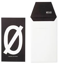 Carte av. Enveloppe Design Letters - Noir av. Ø Carte av. Enveloppe Design Letters - Noir av. Ø