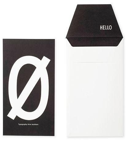 Design Letters Kortti, Kirjekuori - Musta, Ø Design Letters Kortti, Kirjekuori - Musta, Ø