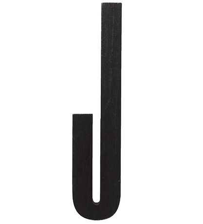 Lettres en bois Design Letters - J - Noir