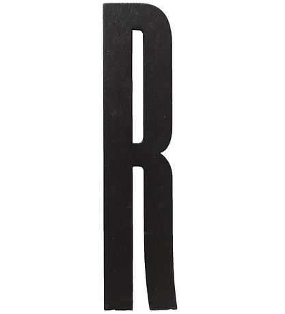 Lettres en bois Design Letters - R - Noir