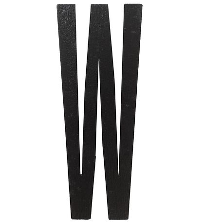Design Letters Wooden Letter - W - Black