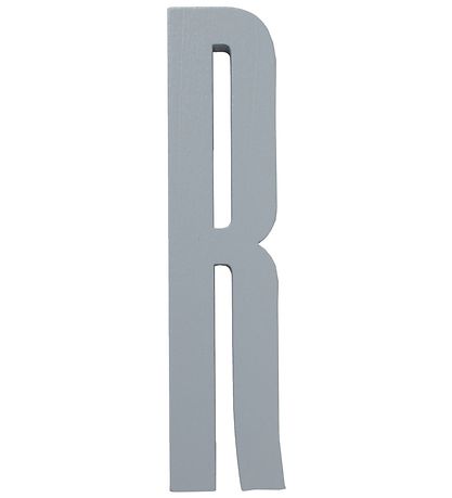 Design Letters Wooden Letter - R - Grey Design Letters Wooden Letter - R - Grey