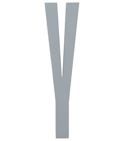 Design Letters Wooden Letter - Y - Grey