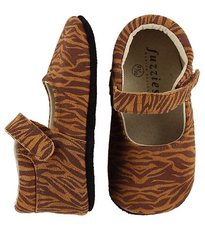 Fuzzies Ballerina Slippers - Tasha - Tiger Print Fuzzies Ballerina Slippers - Tasha - Tiger Print