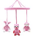 NatureZoo Baby Mobile - Pink w. Owl/Rabbit/Monkey NatureZoo Baby Mobile - Pink w. Owl/Rabbit/Monkey