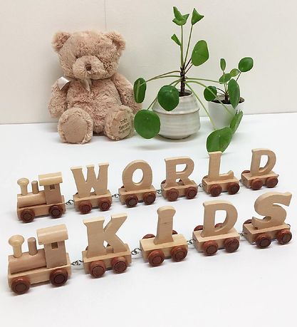 Bino Toys Alphabet Train - Wood - 5 cm - M Bino Toys Alphabet Train - Wood - 5 cm - M