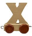 Bino Toys Alphabet Train - Wood - 5 cm - X Bino Toys Alphabet Train - Wood - 5 cm - X