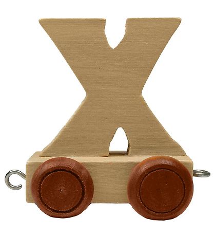 Bino Toys Alphabet Train - Wood - 5 cm - X Bino Toys Alphabet Train - Wood - 5 cm - X