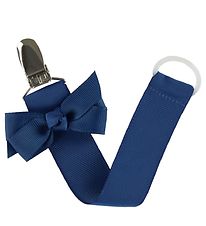 By Stær Pacifier Clip - Navy w. Bow By Stær Pacifier Clip - Navy w. Bow