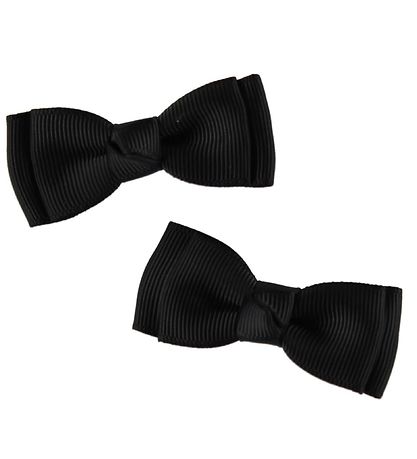 By Stær Haarband - Double Bow - 2-pack - 6 cm - Zwart By Stær Haarband - Double Bow - 2-pack - 6 cm - Zwart