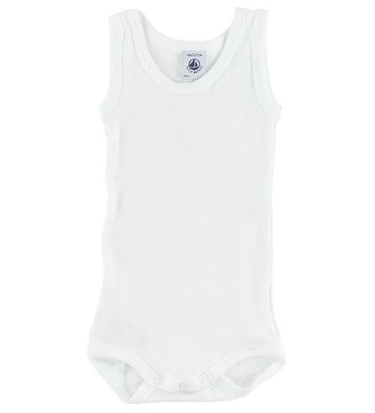 Petit Bateau Bodysuit - 2-Pack - Sleeveless - White Petit Bateau Bodysuit - 2-Pack - Sleeveless - White