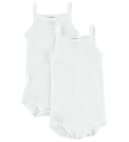 Petit Bateau Bodysuit - 2-Pack - Sleeveless - White Petit Bateau Bodysuit - 2-Pack - Sleeveless - White