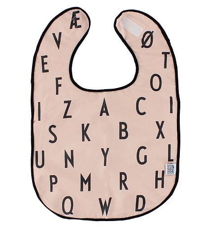 Bavoir Design Letters - Rose Clair av. Lettre Bavoir Design Letters - Rose Clair av. Lettre