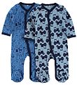 Pippi Nightsuits M/f - 2-Pack - Blue/Light Blue w. Print