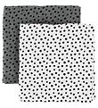 Done By Deer Muslin Cloth - 70x70 - 2-Pack - Grey/White w. Dots Done By Deer Muslin Cloth - 70x70 - 2-Pack - Grey/White w. Dots