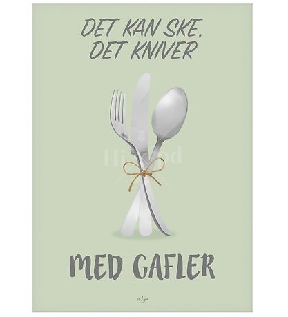 Hipd Poster - A4 - Ske Det Kniver, Med Gafler!