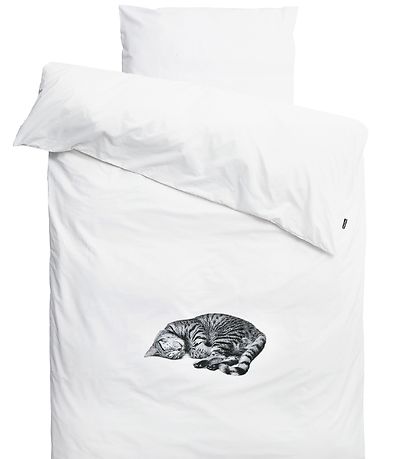 Snurk Beddengoed - Volwassenen - Wit m. Kat Snurk Beddengoed - Volwassenen - Wit m. Kat
