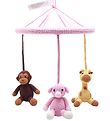 NatureZoo Baby Mobile - Pink w. Elephant/Giraffe/Monkey NatureZoo Baby Mobile - Pink w. Elephant/Giraffe/Monkey