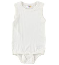 Joha Bodysuit Sleeveless - Bamboo - White Joha Bodysuit Sleeveless - Bamboo - White