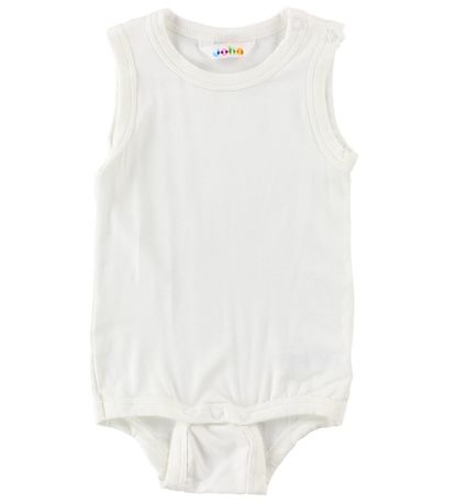 Joha Bodysuit Sleeveless - Bamboo - White Joha Bodysuit Sleeveless - Bamboo - White