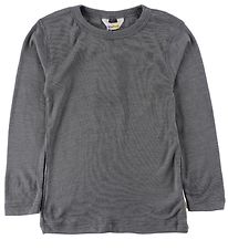 Joha Blouse - Wool/Silk - Dark Grey Joha Blouse - Wool/Silk - Dark Grey