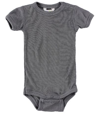 Joha Bodysuit S/S - Wool/Silk - Dark Grey Joha Bodysuit S/S - Wool/Silk - Dark Grey