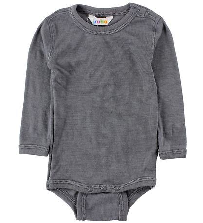 Joha Bodysuit L/S - Wool/Silk - Dark Grey Joha Bodysuit L/S - Wool/Silk - Dark Grey
