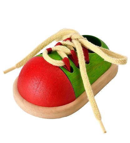 PlanToys Learning Shoe - Green/Red PlanToys Learning Shoe - Green/Red
