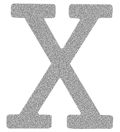 Thats Mine Letter - X - Silver Glitter Thats Mine Letter - X - Silver Glitter