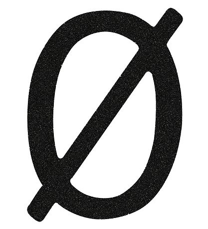 Thats Mine Buchstabe - Ø - Schwarz Glitzer