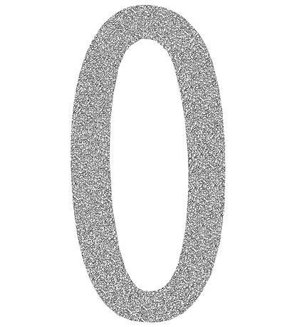 Thats Mine Numbers - 0 - Silver Glitter