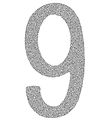 Thats Mine Numbers - 9 - Silver Glitter Thats Mine Numbers - 9 - Silver Glitter