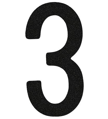 Thats Mine Numbers - 3 - Black Glitter Thats Mine Numbers - 3 - Black Glitter