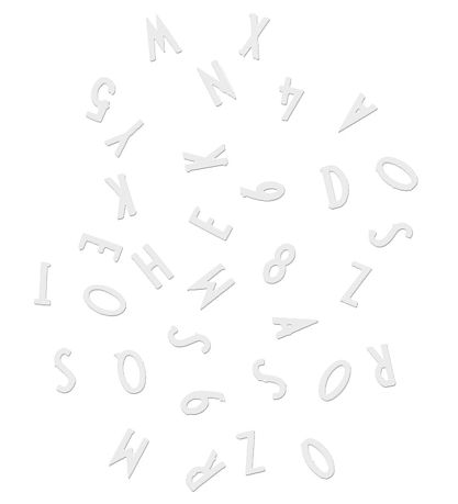 Lettre Design Letters - Blanc