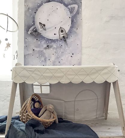 Loullou Dukkehus til Babygym - Grå/Krem Loullou Dukkehus til Babygym - Grå/Krem